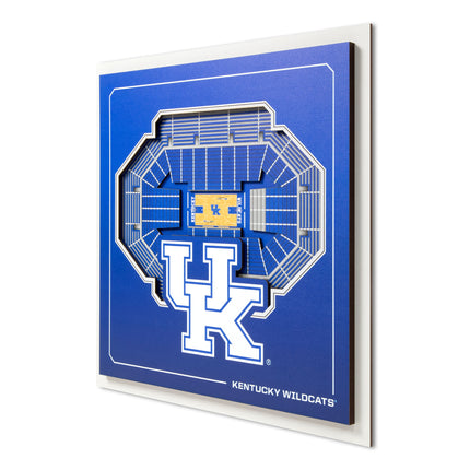 Kentucky Wildcats 3D StadiumView Wall Art 12x12