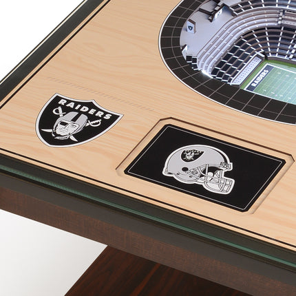 Las Vegas Raiders 25 Layer Stadium View Lighted End Table