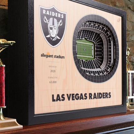 Las Vegas Raiders 25 Layer Stadium Art