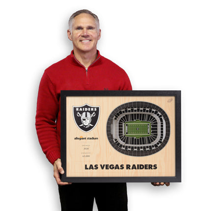 Las Vegas Raiders 25 Layer Stadium Art