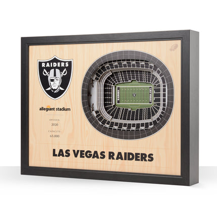 Las Vegas Raiders 25 Layer Stadium Art