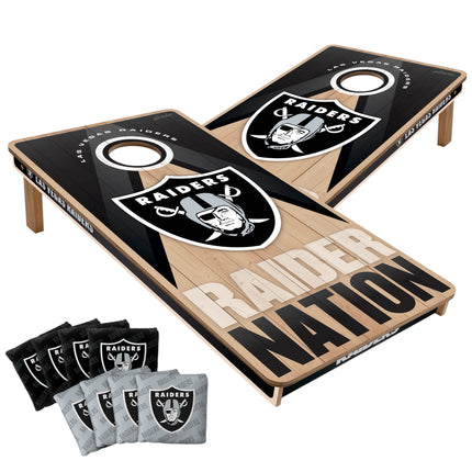 Las Vegas Raiders Cornhole Boards 2x4 Slogan Series