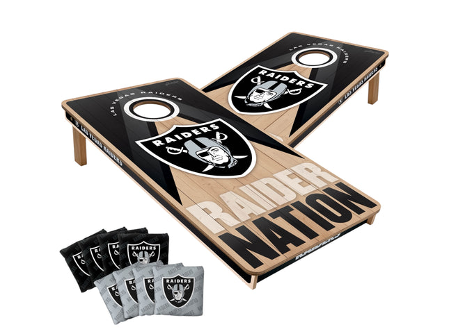Las Vegas Raiders Cornhole Boards 2x4 Slogan Series
