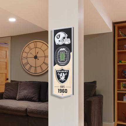 Las Vegas Raiders 3D Stadium 6x19 Banners