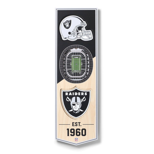 Las Vegas Raiders 3D Stadium 6x19 Banners