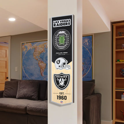Las Vegas Raiders 8x32 3D Stadium Banner