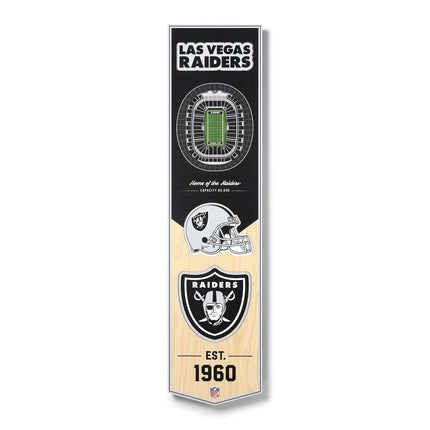 Las Vegas Raiders 8x32 3D Stadium Banner
