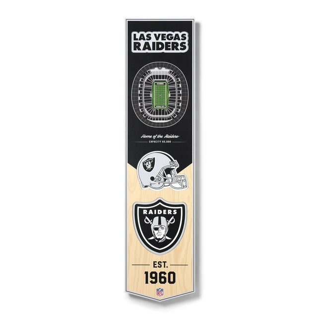 Las Vegas Raiders 8x32 3D Stadium Banner