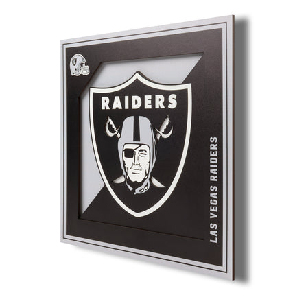 Las Vegas Raiders 3D Logo Series Wall Art - 12x12