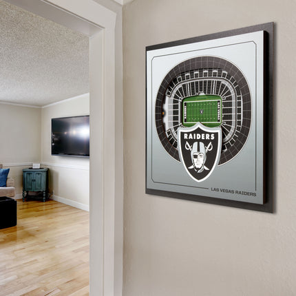 Las Vegas Raiders 3D StadiumView Wall Art 12x12