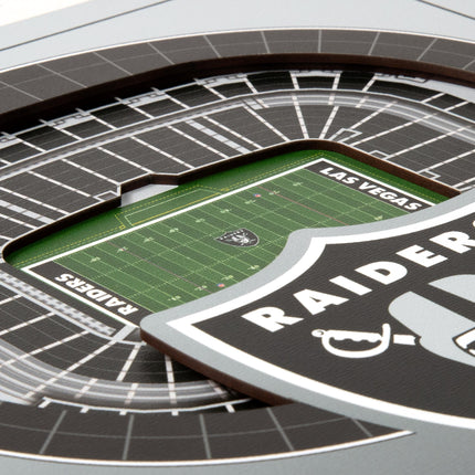 Las Vegas Raiders 3D StadiumView Wall Art 12x12