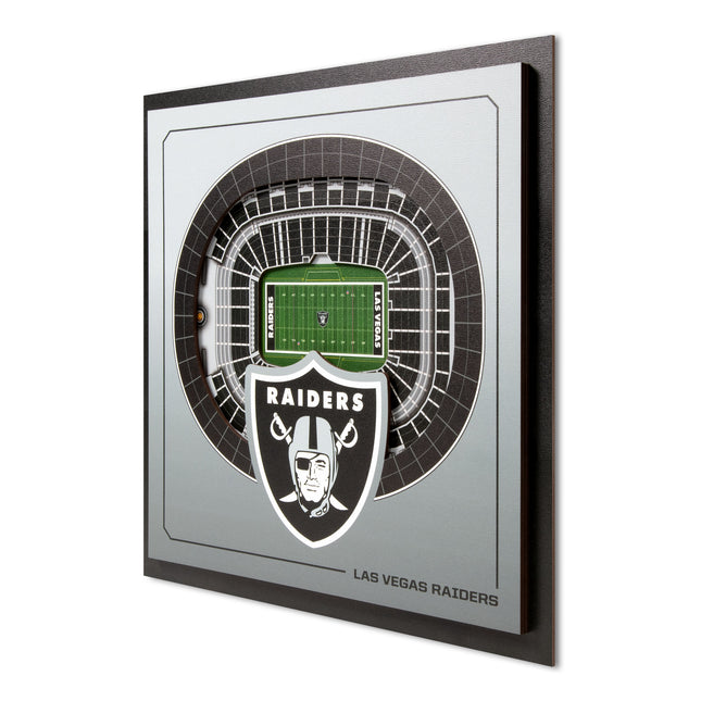 Las Vegas Raiders 3D StadiumView Wall Art 12x12