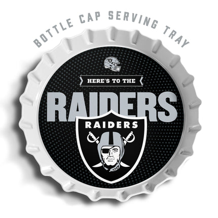 Las Vegas Raiders Bottle Cap Serving Tray