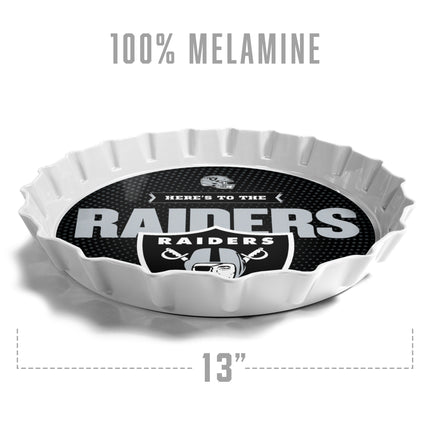 Las Vegas Raiders Bottle Cap Serving Tray