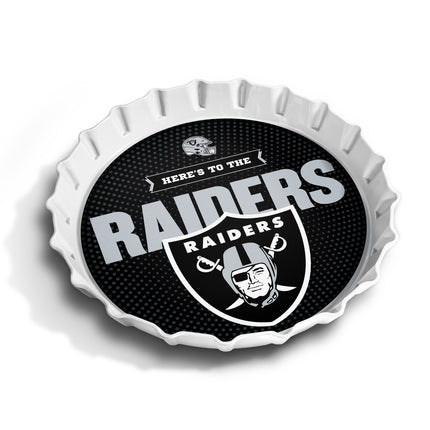 Las Vegas Raiders Bottle Cap Serving Tray