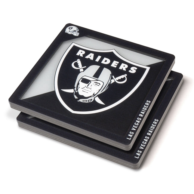 Las Vegas Raiders 3D Logo Series Coasters