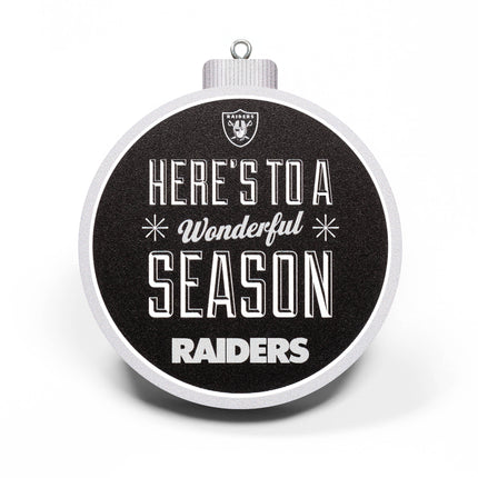Las Vegas Raiders 3D Logo Series Ornament