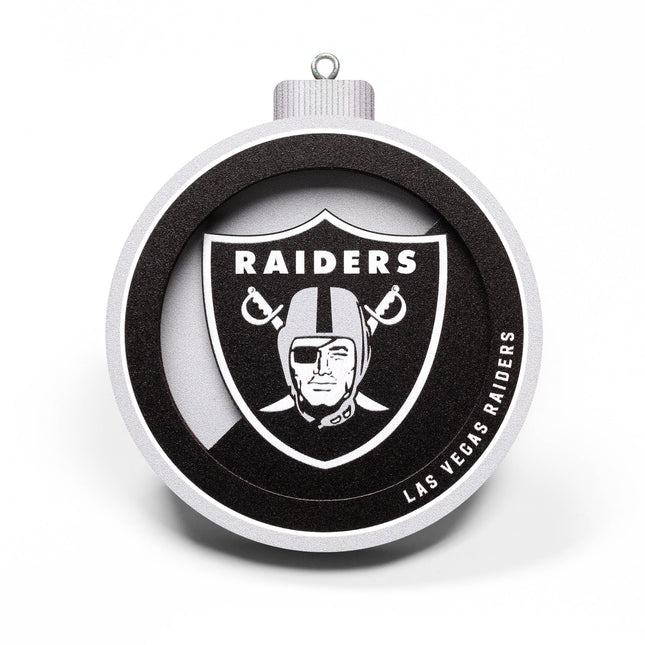 Las Vegas Raiders 3D Logo Series Ornament