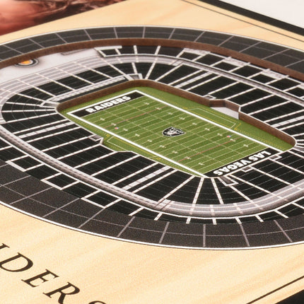 Las Vegas Raiders 3D StadiumView Picture Frame