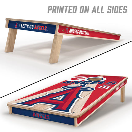 Los Angelos Angels Cornhole Boards 2x4