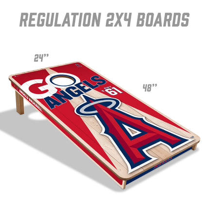 Los Angelos Angels Cornhole Boards 2x4