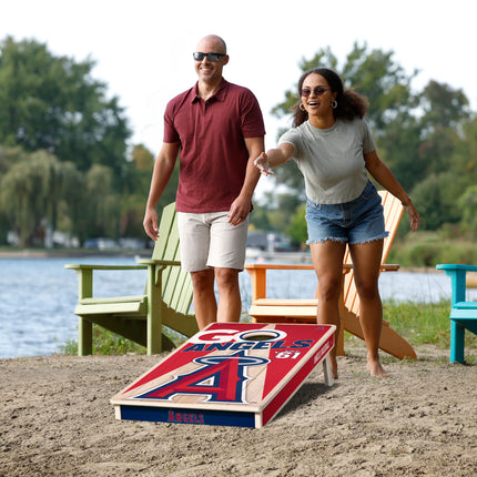Los Angelos Angels Cornhole Boards 2x4