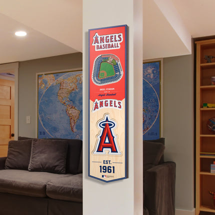 Los Angeles Angels 8x32 3D Stadium Banner