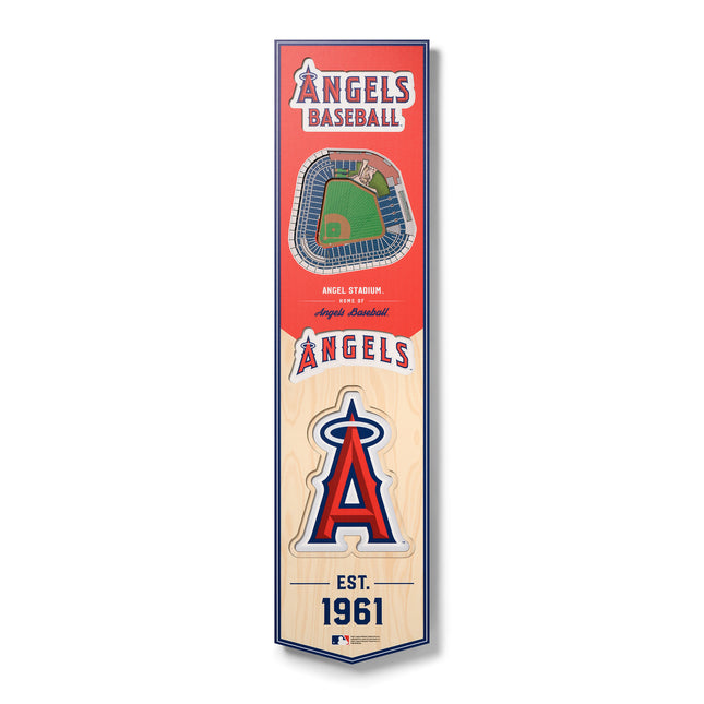 Los Angeles Angels 8x32 3D Stadium Banner