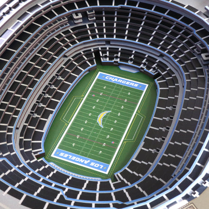 Los Angeles Chargers 25 Layer Stadium View Lighted End Table