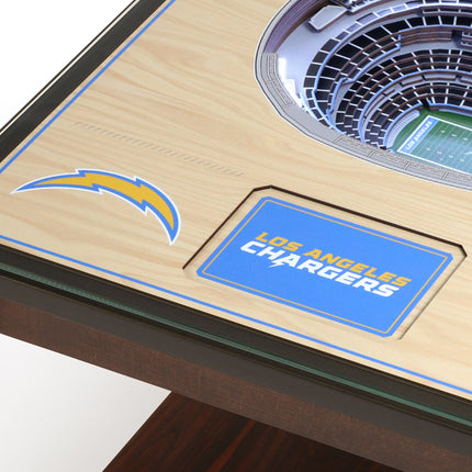 Los Angeles Chargers 25 Layer Stadium View Lighted End Table