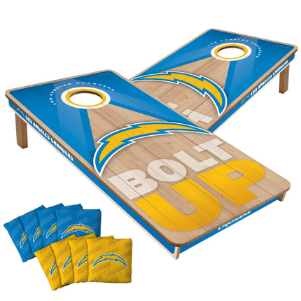 Los Angelos Chargers Cornhole Boards 2x4 Slogan Series (Copy)