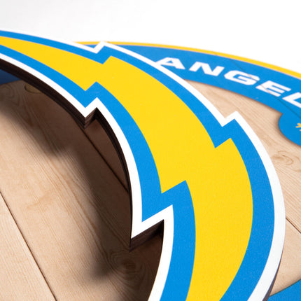Los Angeles Chargers 3DX Circle Backer Wall Art