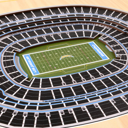 Los Angeles Chargers 5-Layer 3D StadiumView Wall Art