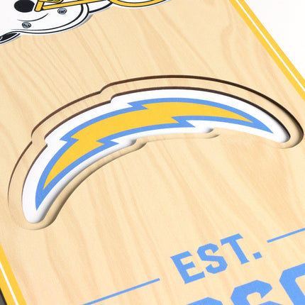 Los Angeles Chargers 8x32 3D Stadium Banner