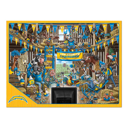 Los Angeles Chargers Barnyard Fans Puzzle - 500 PC
