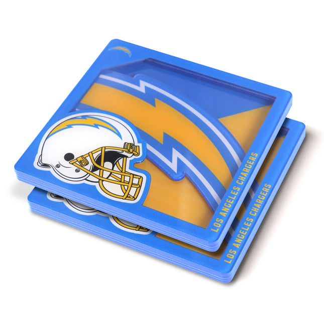 Los Angeles Chargers 3D Logo Series Coasters