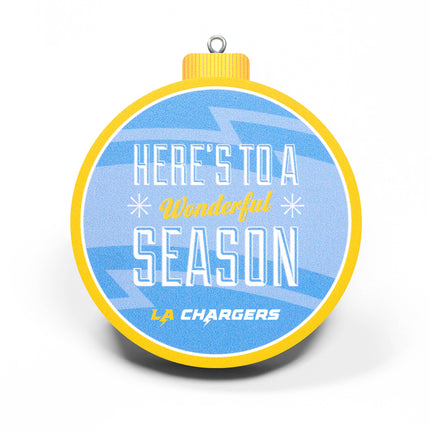 Los Angeles Chargers 3D Logo Series Ornament