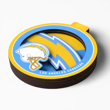 Los Angeles Chargers 3D Logo Series Ornament
