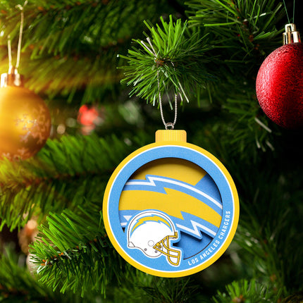 Los Angeles Chargers 3D Logo Series Ornament