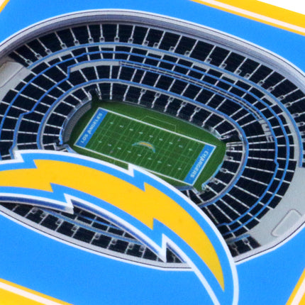 Los Angeles Chargers 3D Stadium View Coasters