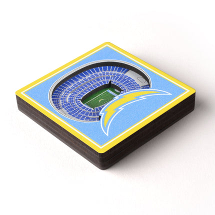 Los Angeles Chargers 3D StadiumView Magnets