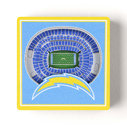 Los Angeles Chargers 3D StadiumView Magnets
