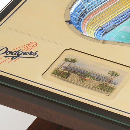 Los Angeles Dodgers 25-Layer StadiumView End Table