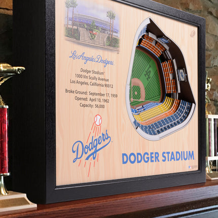 Los Angeles Dodgers 25 Layer Stadium Art