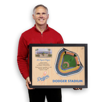 Los Angeles Dodgers 25 Layer Stadium Art