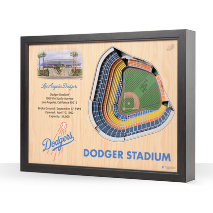 Los Angeles Dodgers 25 Layer Stadium Art