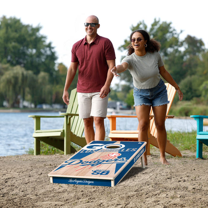 Los Angelos Dodgers Cornhole Boards 2x4