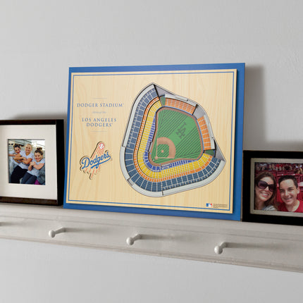 Los Angeles Dodgers 5-Layer 3D StadiumView Wall Art