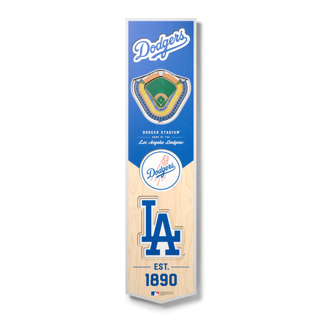 Los Angeles Dodgers 8x32 3D Stadium Banner