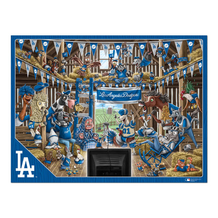 Los Angeles Dodgers Barnyard Fans Puzzle - 500 PC